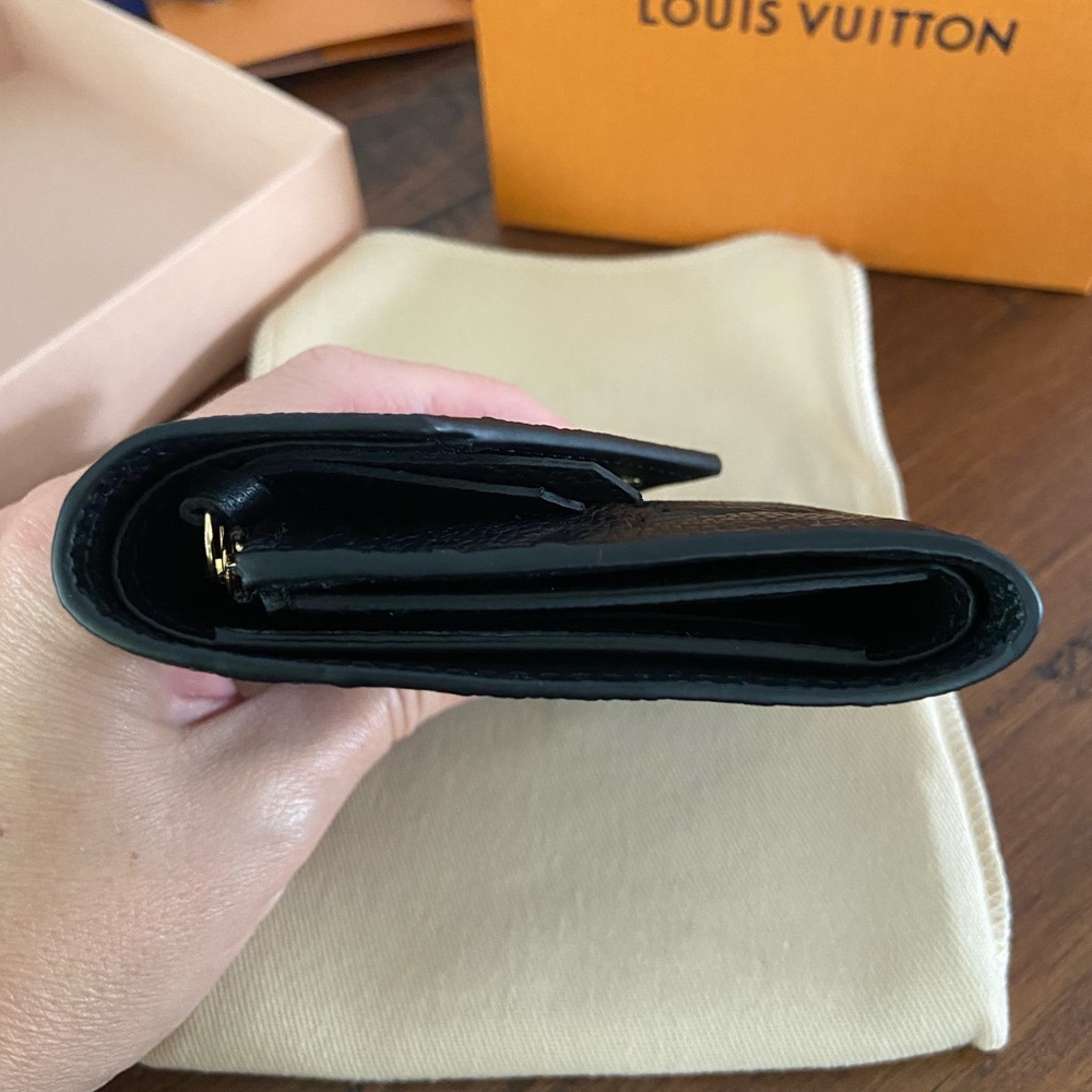 Louis Vuitton Victorine Black Embossed Monogram Wallet - Picture 7 of 16